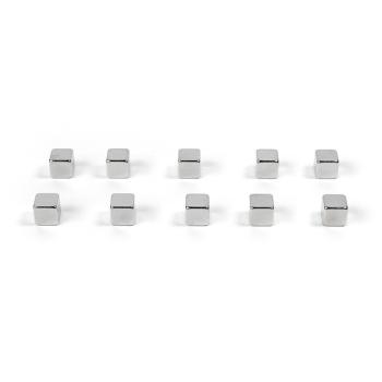 TRENDFORM Magnete KUBIQ TF19B 10er Set silber