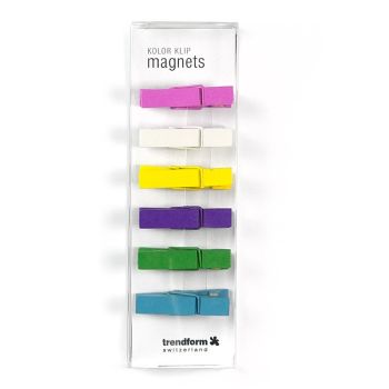 TRENDFORM Magnete KOLOR KLIP TF2920 6er Set assortiert