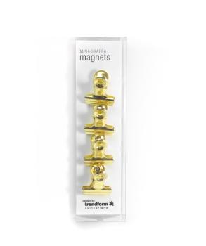 TRENDFORM Magnet-Clip MINI-GRAFFA TF3672 4er Set messing