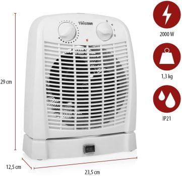 TRISTAR Heizlüfter 2000W KA-5059 weiss