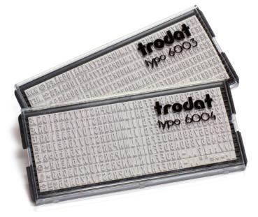 TRODAT Buchstaben Typo 6003 1 Set, 3mm