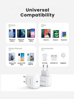 Ugreen usb wall charger mini 20w 10220 1-port pd 1xusb-c,white - Ugreen-10220-6957303812202-08.jpg