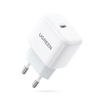 UGREEN USB Wall Charger Mini 20W 10220 1-Port PD 1xUSB-C,White