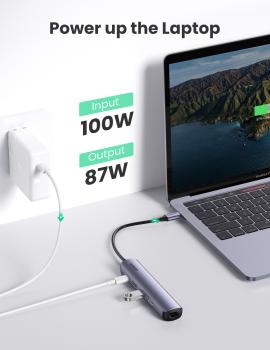 Ugreen usb-c hub 5in1, silver (bb) 10919 hdmi,rj45,2xusb-a,usb-c pd - Ugreen-10919-6957303819195-04.jpg