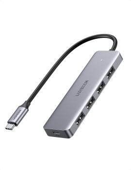 Ugreen usb-c hub 4in1, silver 70336 4xusb-a - Ugreen-70336-6957303873364-02.jpg