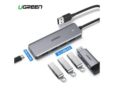 Ugreen usb-c hub 4in1, silver 70336 4xusb-a - Ugreen-70336-6957303873364-04.jpg