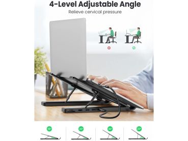 UGREEN Dock. Station Notebook Stand 80551 HDMI,2xUSB-A,USB-C,SD TF,Bl.