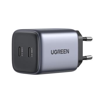 UGREEN USB-C Wallcharger Nexode 90573 Dual,45W,PD GaN, Black