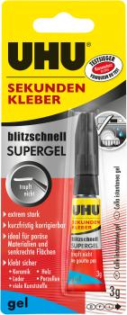 UHU Sekundenkleber 9000022 Supergel 3g