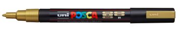 UNI-BALL Posca Marker 0,9-1,3mm PC-3M GOLD gold, Rundspitze