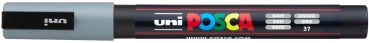 UNI-BALL Posca Marker 0,9-1,3mm PC-3M GREY grau, Rundspitze