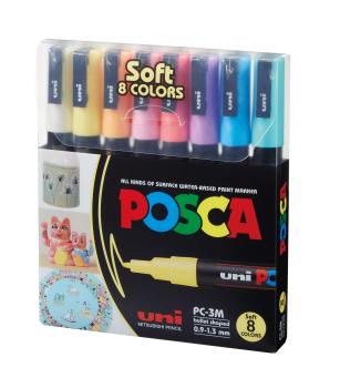 Uni-ball marker posca 0.9-1.3mm pc-3m soft colors 8c 8 farben ass. - Uni-ball-pc-3m-soft-colors-8c-4902778249222-02.jpg