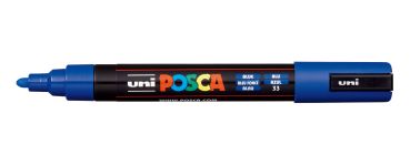 UNI-BALL Posca Marker 1,8-2,5mm PC-5M BLUE blau, Rundspitze