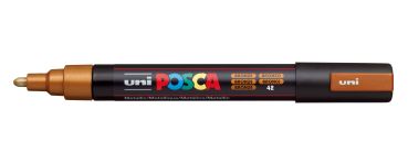 UNI-BALL Posca Marker 1,8-2,5mm PC-5M BRONZE bronze, Rundspitze