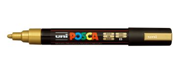 UNI-BALL Posca Marker 1,8-2,5mm PC-5M GOLD gold, Rundspitze