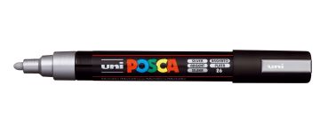 UNI-BALL Posca Marker 1,8-2,5mm PC-5M SILVER silber, Rundspitze