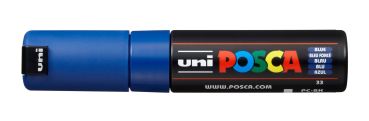 UNI-BALL Posca Marker 8mm PC-8K BLUE blau, Keilspitze