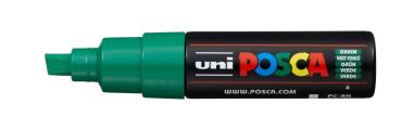 UNI-BALL Posca Marker 8mm PC-8K GREEN grün, Keilspitze