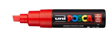 UNI-BALL Posca Marker 8mm PC-8K RED rot, Keilspitze