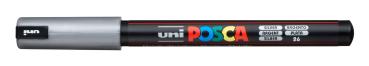 UNI-BALL Posca Fineliner 0,7mm PC1MR SILVER silber