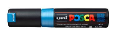 UNI-BALL Posca Marker 8mm PC8KMET.BLUE MET Metal.blau, Keilsp.