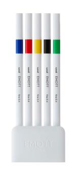 UNI-BALL Fineliner Emott 0.4mm PEM-SY_5C_NO.1 vivid 5 Stück