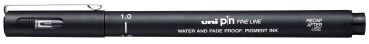 UNI-BALL Fineliner Pin 1mm PIN10-200(S) BLACK schwarz