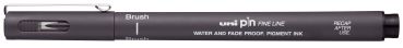 UNI-BALL Fineliner Pin Brush PINBR-200(S) DARK GREY dunkelgrau