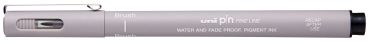 UNI-BALL Fineliner Pin Brush PINBR-200(S) LIGHT GREY hellgrau