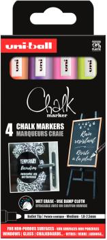 UNI-BALL Chalk Marker 1.8-2.5mm PWE-5M4PAS16 Rundspitze 4 Stück