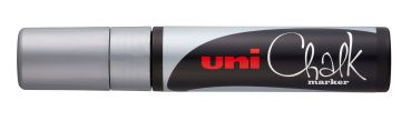 UNI-BALL Chalk Marker 15mm PWE17K SILVE silber, Keilspitze