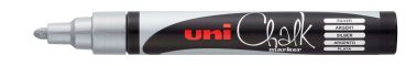 UNI-BALL Chalk Marker 1.8-2.5mm PWE5M SILVER silber, Rundspitze