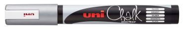 UNI-BALL Chalk Marker 1.8-2.5mm PWE5M SILVER silber, Rundspitze