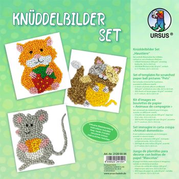 URSUS Knüddelbilder Set 21290006 Haustiere 6 Bilder