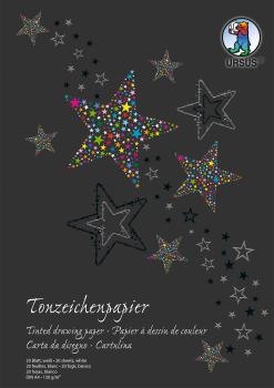 URSUS Tonzeichenpapier-Block A4 2134601SE 130g, weiss 20 Blatt