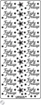 URSUS Kreativ Sticker 59110060 Frohe Festtage silber