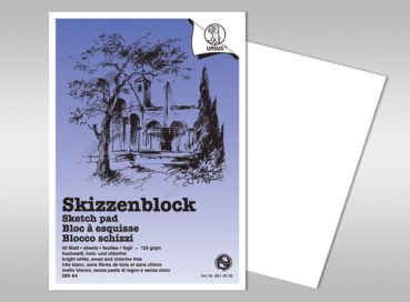 URSUS Skizzenpapier A3 8824000 120g, weiss 50 Blatt