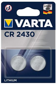 VARTA Knopfzellenbatterie 6430101402 CR2430 2 Stück