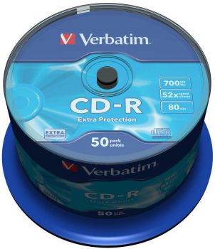 VERBATIM CD-R Spindle 80MIN/700MB 43351 52x DataLife 50 Pcs