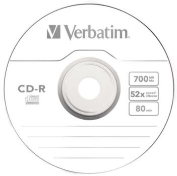 VERBATIM CD-R Jewel 80MIN/700MB 43365 52x Audio 10 Pcs