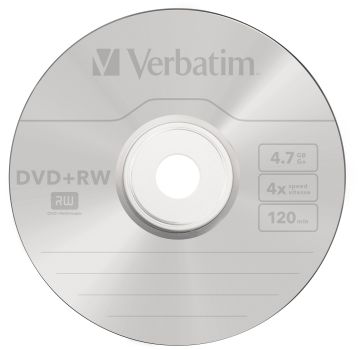 VERBATIM DVD+RW Spindle 4.7GB 43489 4x 25 Pcs