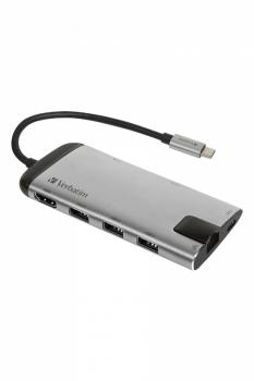 VERBATIM USB-C Multiport HUB 49142 USB/microSD/SD/HDMI/RJ45