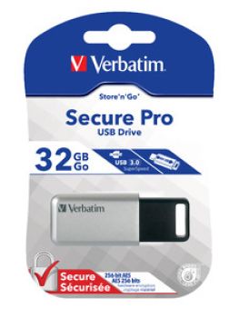 VERBATIM USB-Drive Secure Data Pro 32GB 98665 USB 3.0