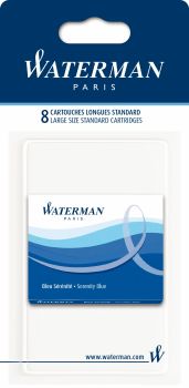 WATERMAN Tintenpatrone S0713021 blau, 8 Stück