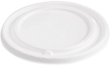 WEBSTAR Deckel zu Schüssel 11cm 41141 weiss, Bagasse 25 Stück