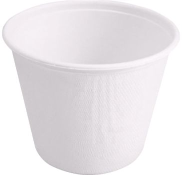 WEBSTAR Schüssel 11cm 41142 weiss, Bagasse, 425ml 50 Stück