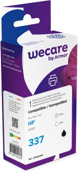 WECARE Tinte 337 rebuilt schwarz C9364EEWE zu HP PhotoSmart 8050 20ml