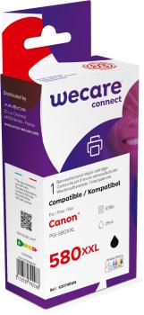 WECARE Tinte XXL rebuilt PGBK PGI-580XXLBKWE zu Canon Pixma TS6150 25ml