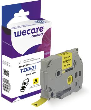 WECARE Band, laminiert schwarz/gelb Tze-631WE ersetzt Ptouch Tze-631 12mm