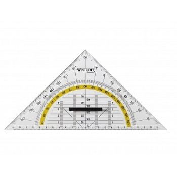 WESTCOTT Geodreieck 22cm E-1013400 mit Griff